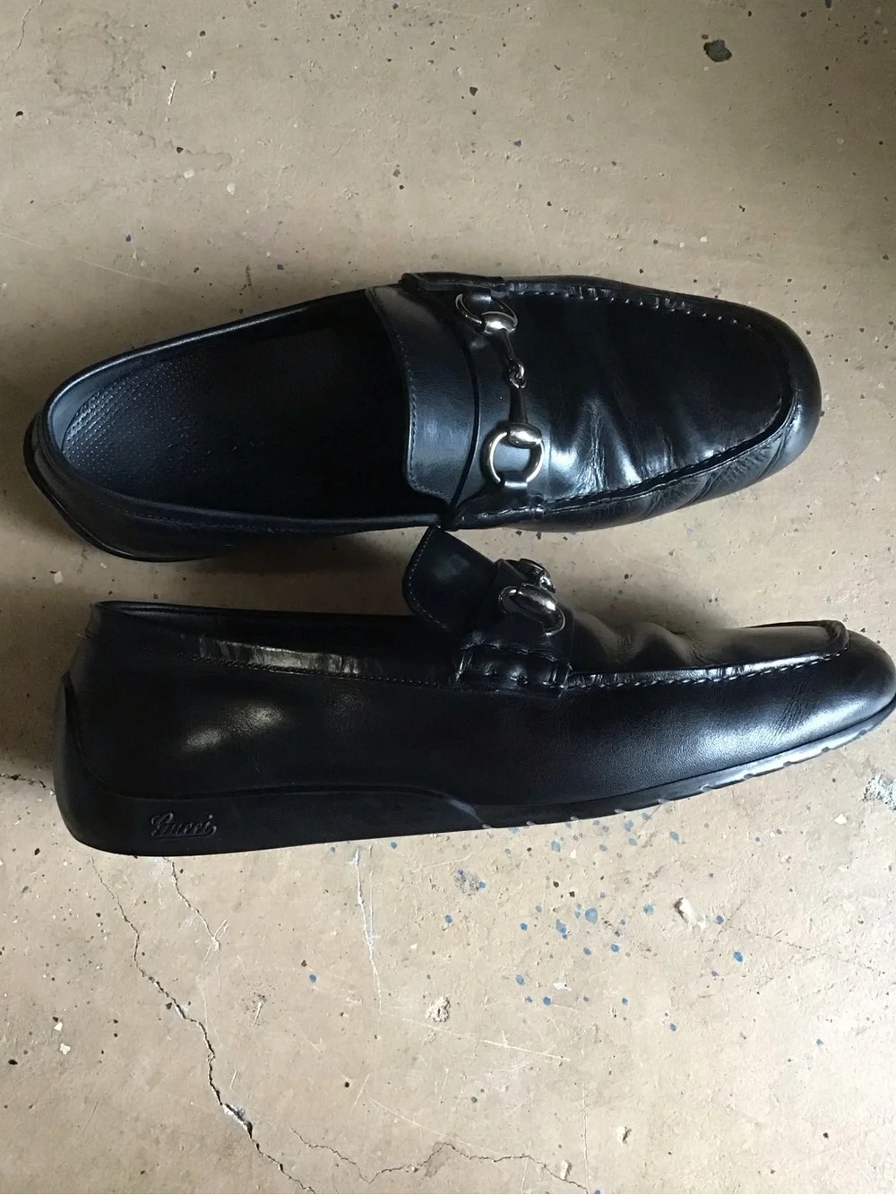 GUCCI Horsebit Slip-On Loafers